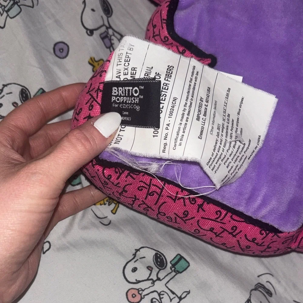 Vintage BRITTO LOVE STUFFED PILLOW